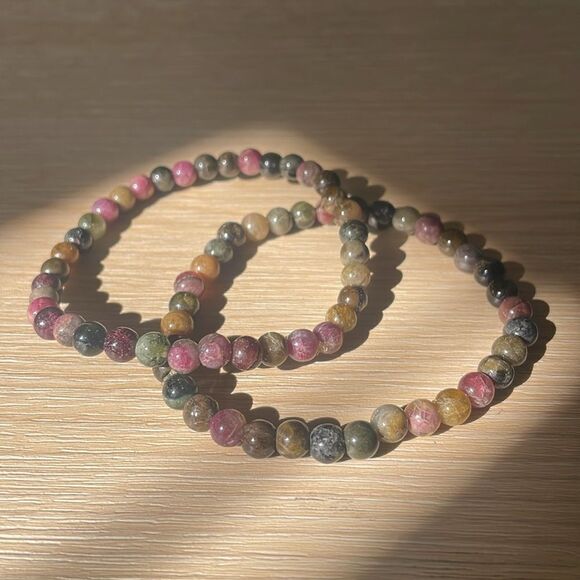 Urban Outfitters | 2 Mixed Tourmaline Beaded Bracelet OS - Picture 3 of 7
